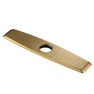 Kraus 10-inch Deck Plate for Kitchen Faucet in Brushed Brass