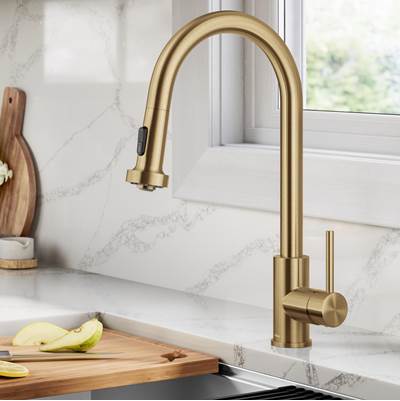 Kraus Bolden® Pull-Down Kitchen Faucet - 2-Function Single Handle in Brushed Brass