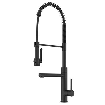 Kraus Artec Pro 2-Function Single Handle Pull Down Kitchen Faucet with Pot Filler in Matte Black