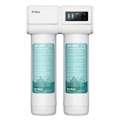Kraus Purita® 2-Stage Under Sink Water Filtration System - Digital Display Monitor