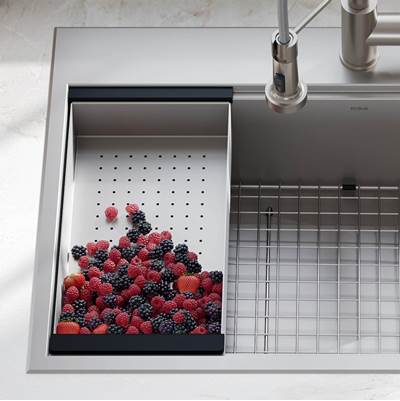 Kraus Colander - Workstation Kitchen Sink in Stainless Steel