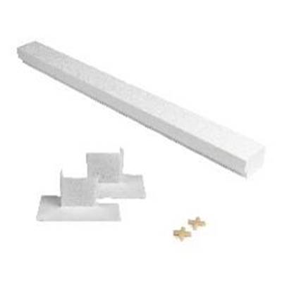 KurbX Shower Curb - 36" with Spacers, Covers, 1 Adhesive, 2 Internal Corners