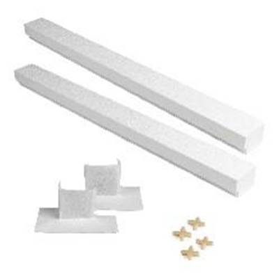 KurbX Shower Curb - 72" (2x36") with Spacers, Covers, 1 Adhesive, 2 Internal Corners
