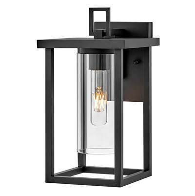 Lark Mateo 1-Light Wall Mount Lantern - Small in Black