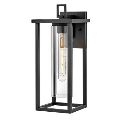 Lark Mateo 1-Light Wall Mount Lantern - Medium in Black