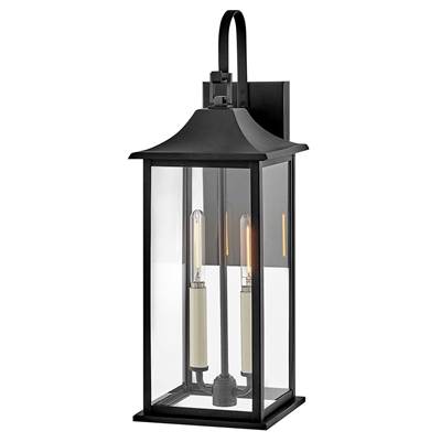 Lark Nolan 1-Light Wall Mount Lantern - Medium in Black