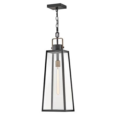 Lark Hugh Large Hanging Lantern in Black