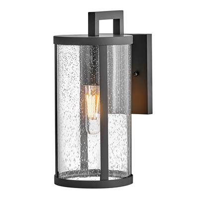 Lark Alfie Wall Mount Lantern - Small in Black