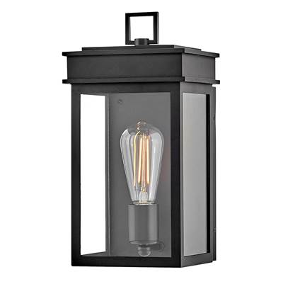 Lark Cole 1-Light Wall Mount Lantern - Medium in Black