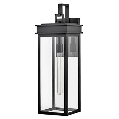 Lark Cole 1-Light Wall Mount Lantern - Medium in Black