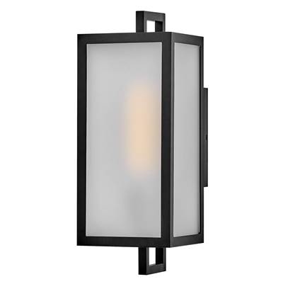 Lark Halden 1-Light Wall Mount Lantern - Small in Black