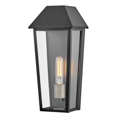 Lark Maclin 1-Light Wall Mount Lantern - Medium in Black