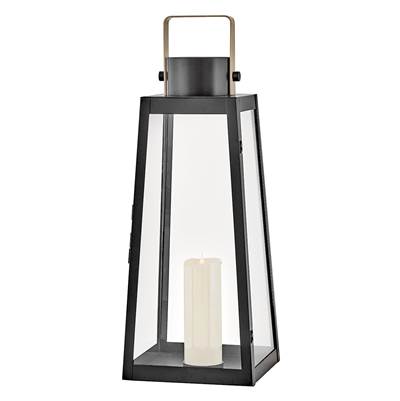 Lark Hugh Large Decorative Lantern in Black