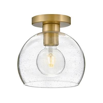 Lark Rumi Flush Mount Light - Small in Lacquered Brass