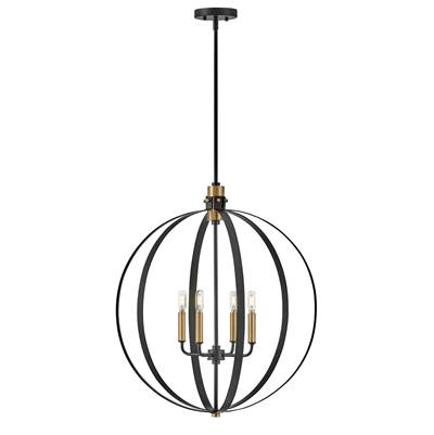 Lark Cirque Medium Orb Chandelier in Black
