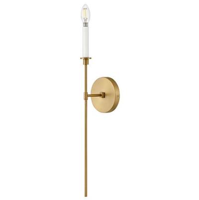 Lark Hux Wall Sconce - Large Single Light in Lacquered Brass