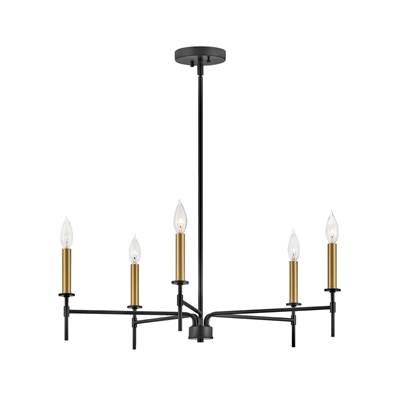 Lark Hux Medium Chandelier - Single Tier in Black
