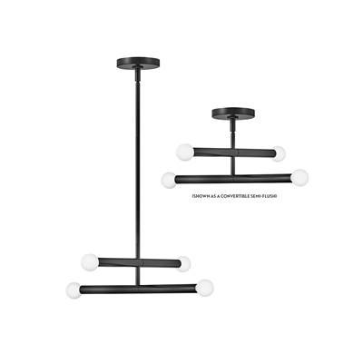 Lark Millie Convertible Pendant - 4 Light in Black