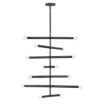 Lark Millie Large Multi-Tier Chandelier in Black