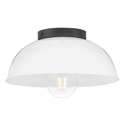 Lark Stu Small Flush Mount Light in Black