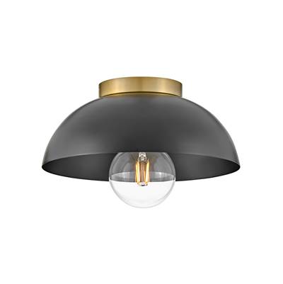 Lark Stu Flush Mount Light - Small in Black