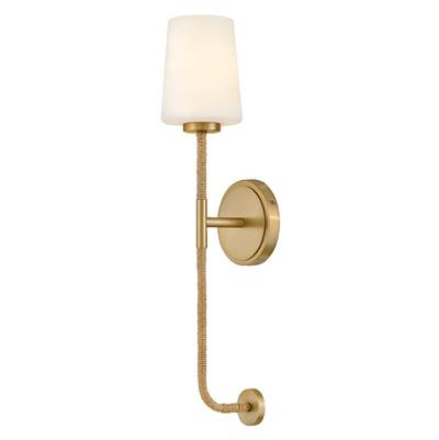 Lark Kline Wall Sconce - Large Single Light Tall in Lacquered Brass