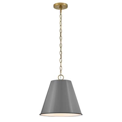 Lark Blake Pendant - Medium in French Gray