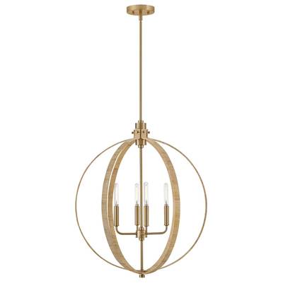 Lark Fallon Medium Orb Chandelier in Lacquered Brass