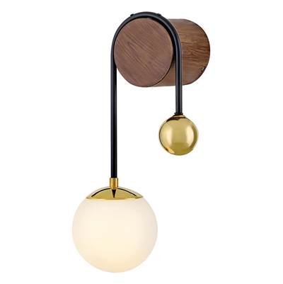 Lark Auggie Medium Single-Light Sconce in Bright Brass