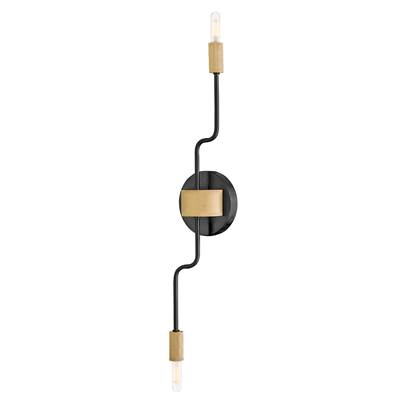 Lark Austen Wall Sconce - Medium Two-Light in Black