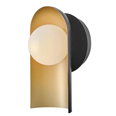 Lark Zuri Wall Sconce - Medium Single-Light in Black