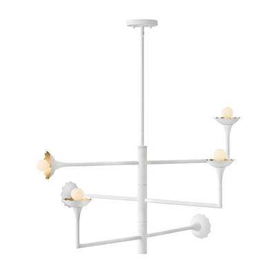 Lark Darla Large Adjustable Multi-Tier Chandelier in Textured Plaster