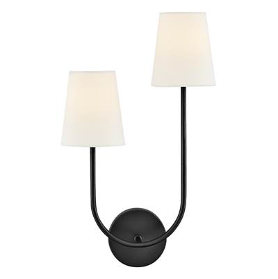 Lark Cora Wall Sconce - Large Two-Light in Black