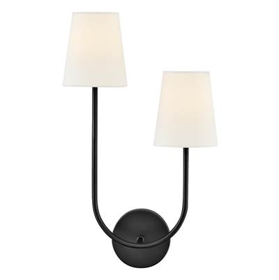 Lark Cora Large Wall Sconce - Two-Light in Black