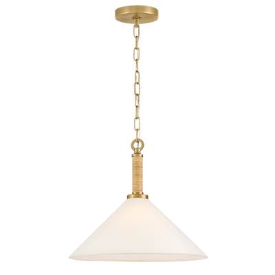 Lark Cove Medium Pendant in Lacquered Brass