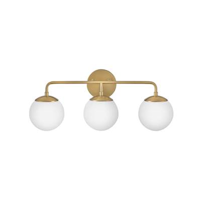 Lark Julep 3-Light Vanity in Lacquered Brass