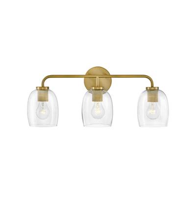 Lark Percy 3-Light Vanity in Lacquered Brass