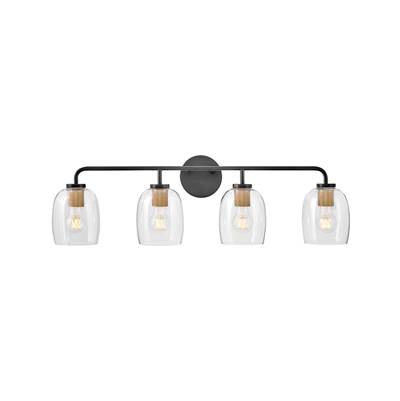 Lark Percy Four-Light Vanity in Black