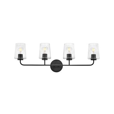 Lark Kline Four-Light Vanity in Black