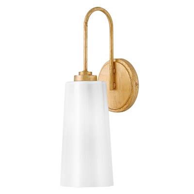 Lark Honey Medium 1-Light Wall Torchier in Distressed Brass