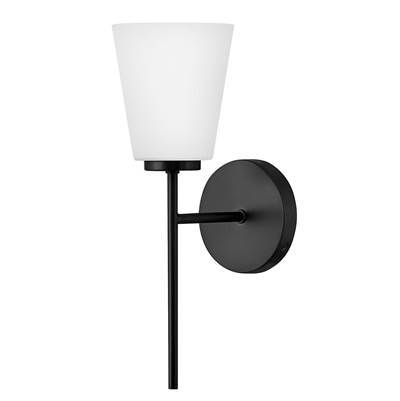 Lark Bri Medium 1-Light Wall Torchier in Black