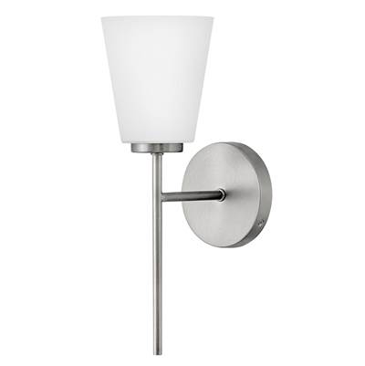 Lark Bri Medium 1-Light Wall Torchier in Brushed Nickel