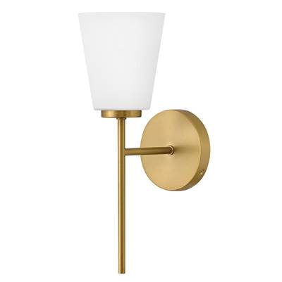 Lark Bri Medium 1-Light Wall Torchier in Lacquered Brass