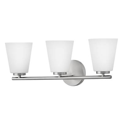 Lark Bri Medium 3-Light Vanity in Brushed Nickel