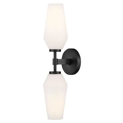 Lark Gio Large Wall Sconce - Two-Light in Black