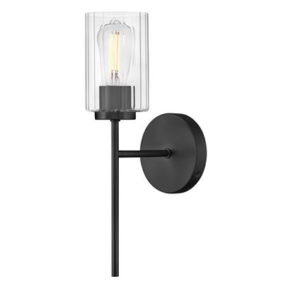 Lark Leta Medium 1-Light Wall Torchier in Black