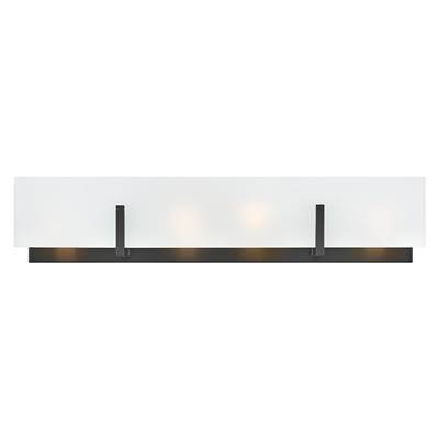 Lark Roman Medium Four-Light Vanity in Black
