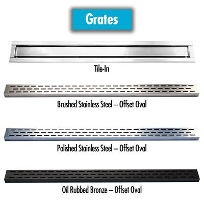 Laticrete Hydro Ban Linear Shower Drain - Custom Order Tile-in