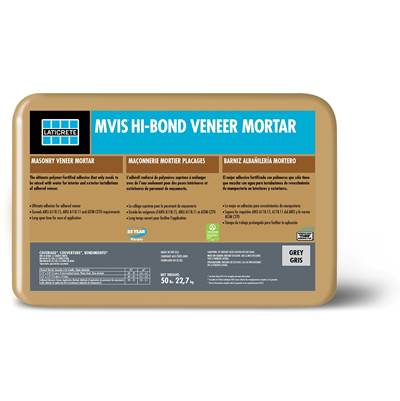 Laticrete Mvise Hi-Bond Veneer Mortar - 50 lb in Grey