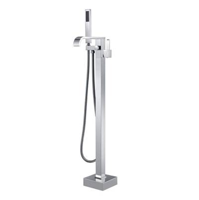 Maidstone Contemporary Freestanding Waterfall Faucet in Chrome